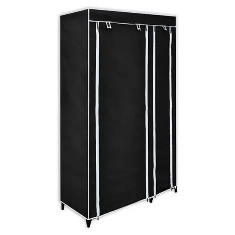 Armario plegable 110x45x175 cm negro