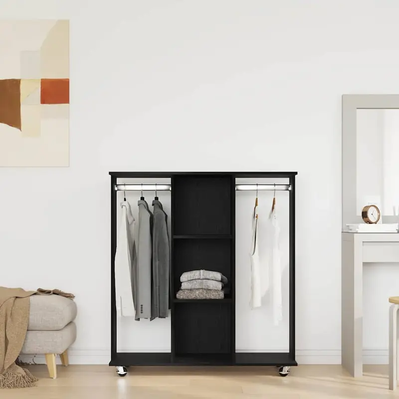 Armario Roble negro 102 x 38 x 110 cm Madera contrachapada