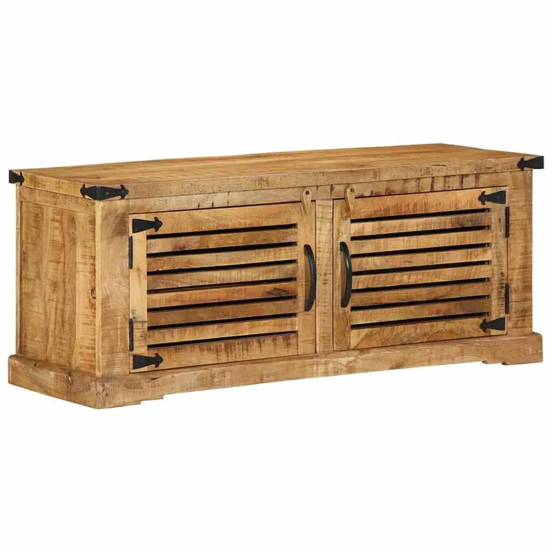 Armario Zapatero Marrón 110 x 38 x 45 cm Madera de mango maciza