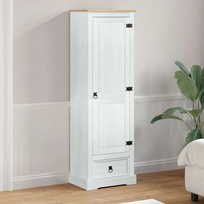 Armarios con cajón 55 x 38 x 170 cm Madera de pino macizo