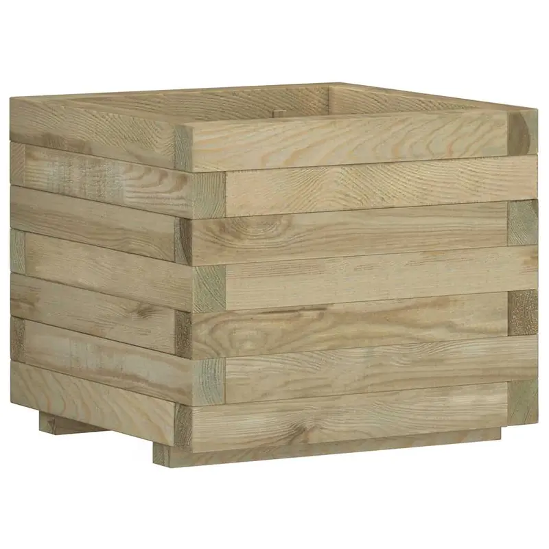 Arriate cuadrado madera 50x50x40 cm