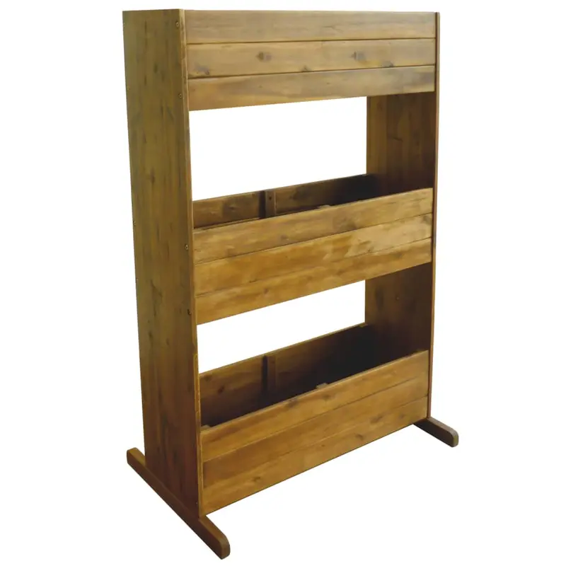 Arriate de 3 niveles madera de acacia maciza