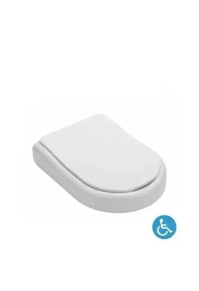 Asiento con tapa de duroplast blanco para inodoro New WCCARE Unisan