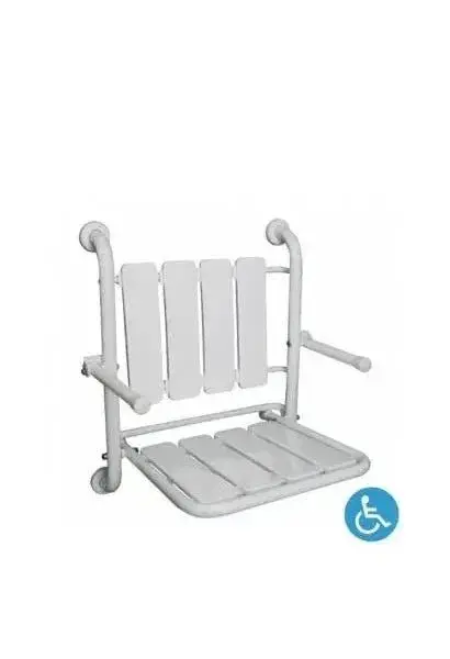 Asiento de Ducha Abatible Fijo a Pared WCCARE Unisan - Blanco