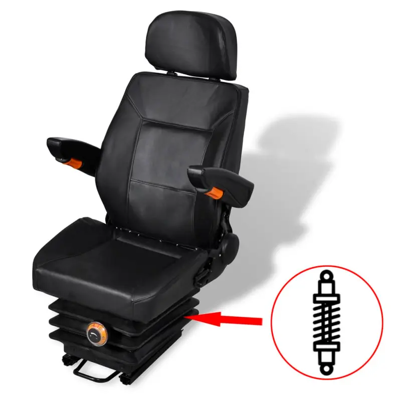 Asiento de tractor con suspensión