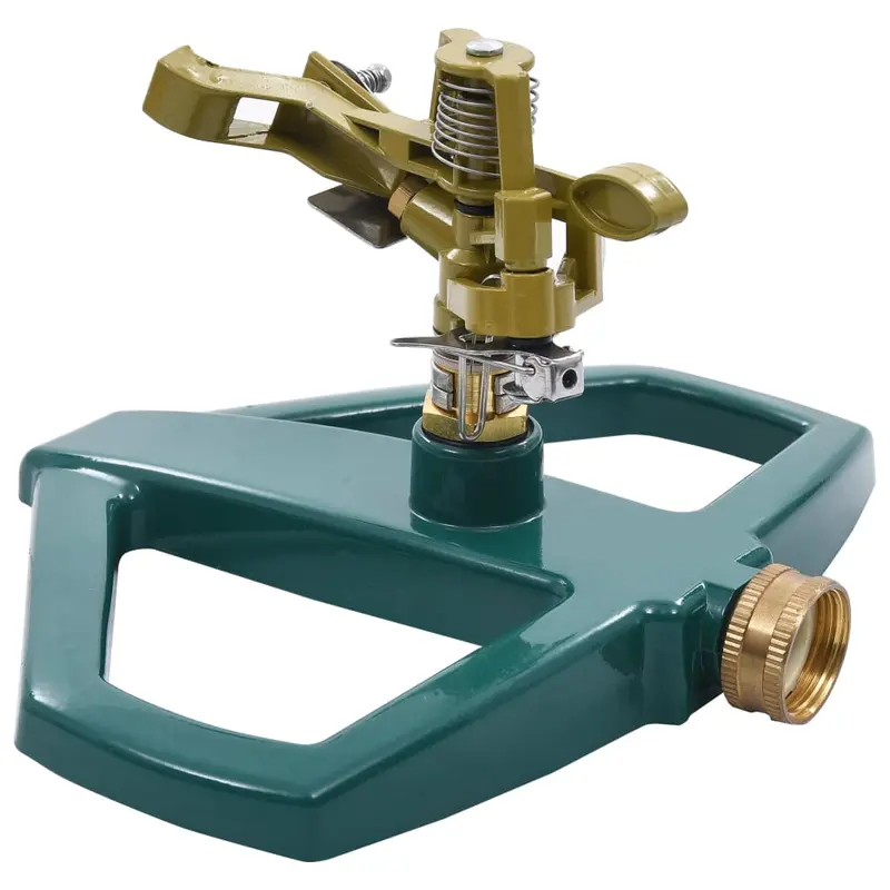 Aspersor giratorio metal verde 21x22x13 cm