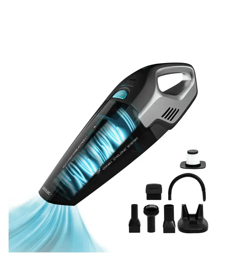 Aspirador de Mano Potente 14,8 V para Sólidos y Líquidos con Tecnología Ciclónica de Cecotec
