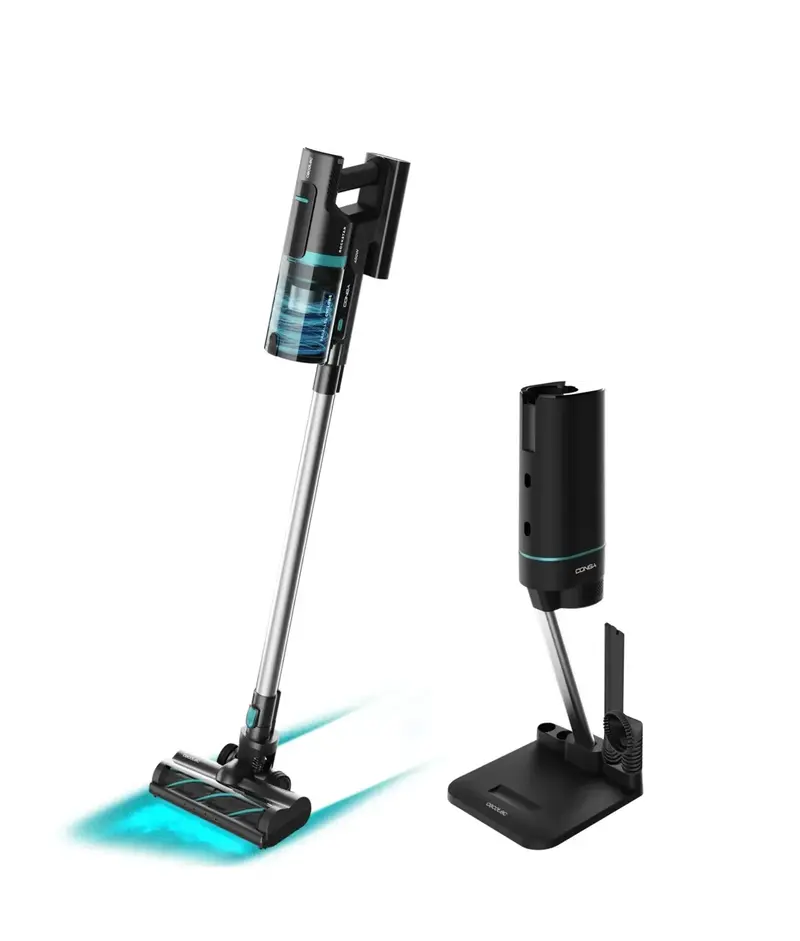 Aspirador Escoba Sin Cables con Autovaciado y Potente Succión de 450W de Cecotec