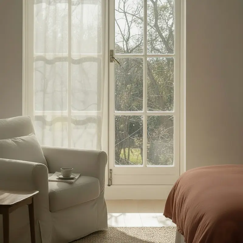 Aura Cortina 140x270 cm Blanco