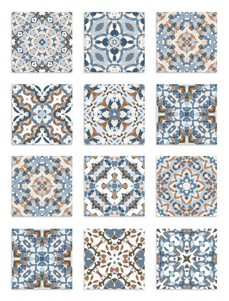 Azulejo Adhesivo Baldosa Hidráulico Oriental