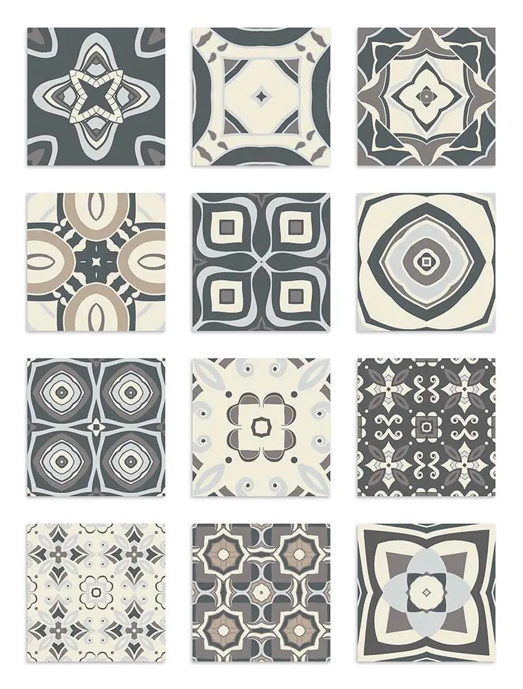 Azulejo Adhesivo Modelo Hidráulico Gris