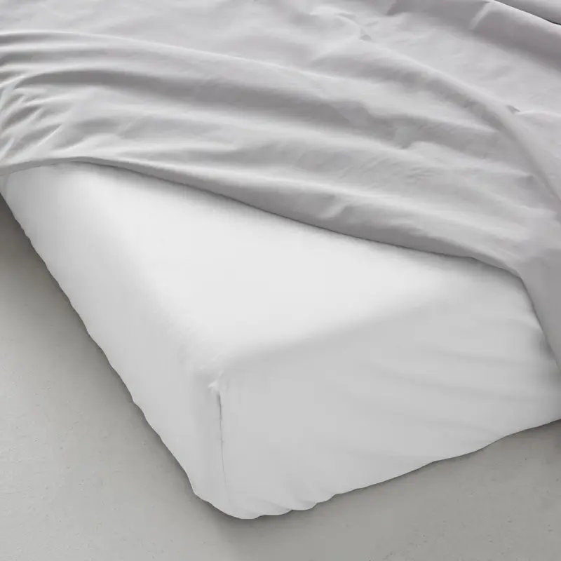 Bajera ajustable percal blanco