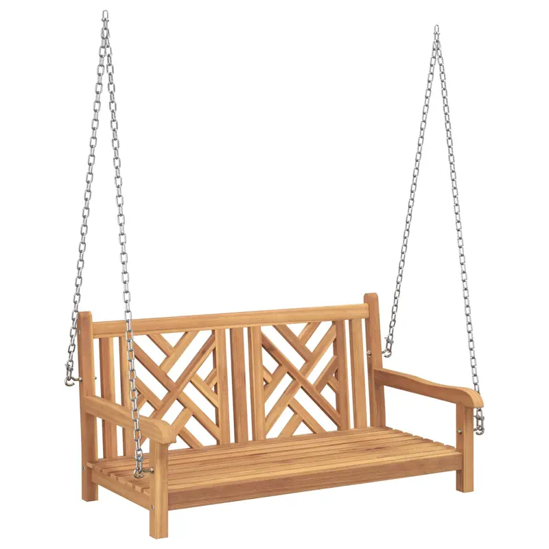 Banca Columpio de Jardín 114 x 60 x 64 cm Madera de teca maciza