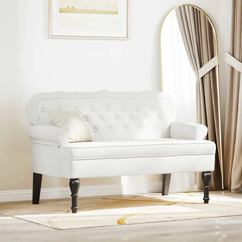Banco Chesterfield 119,5 x 64,5 x 75 cm Cuero sintético
