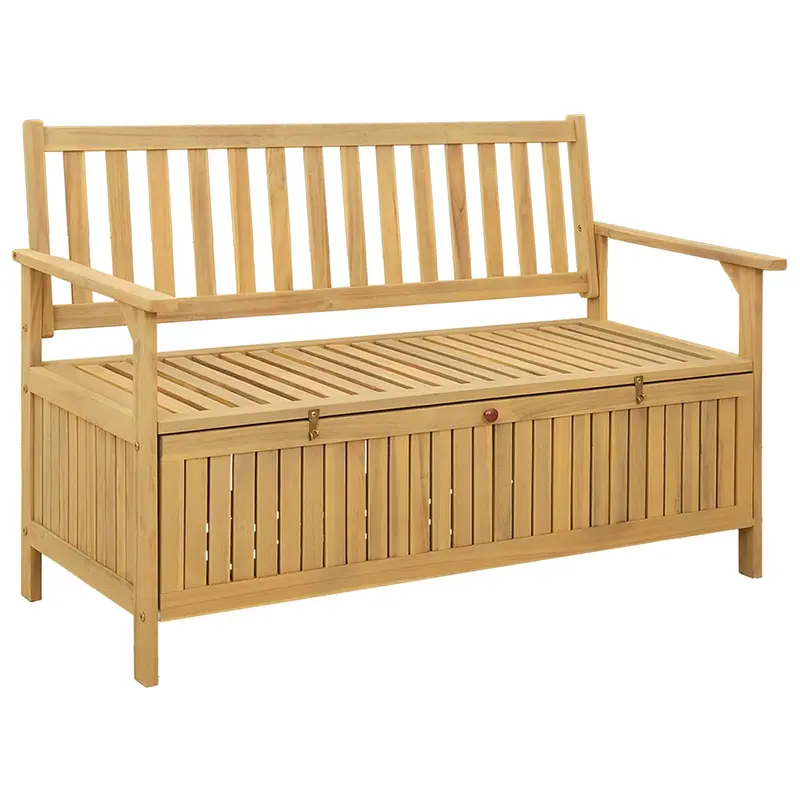 Banco de almacenamiento 120 x 63 x 84 cm Acacia Sólido