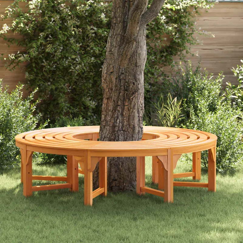 Banco de Árbol 2 pcs Natural 160 x 80 x 45cm