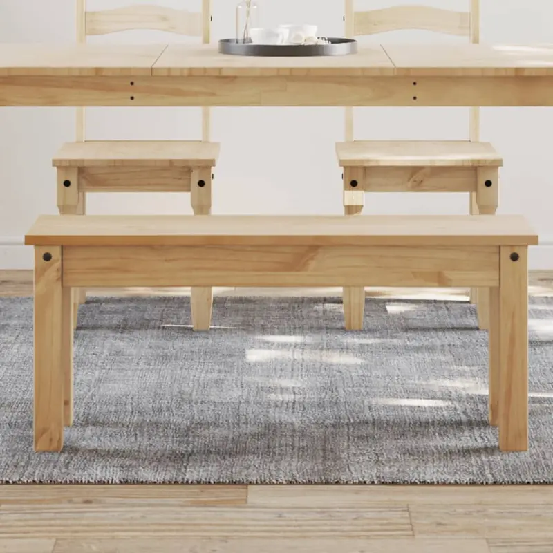 Banco de comedor PANAMA madera maciza de pino 105x30x45 cm
