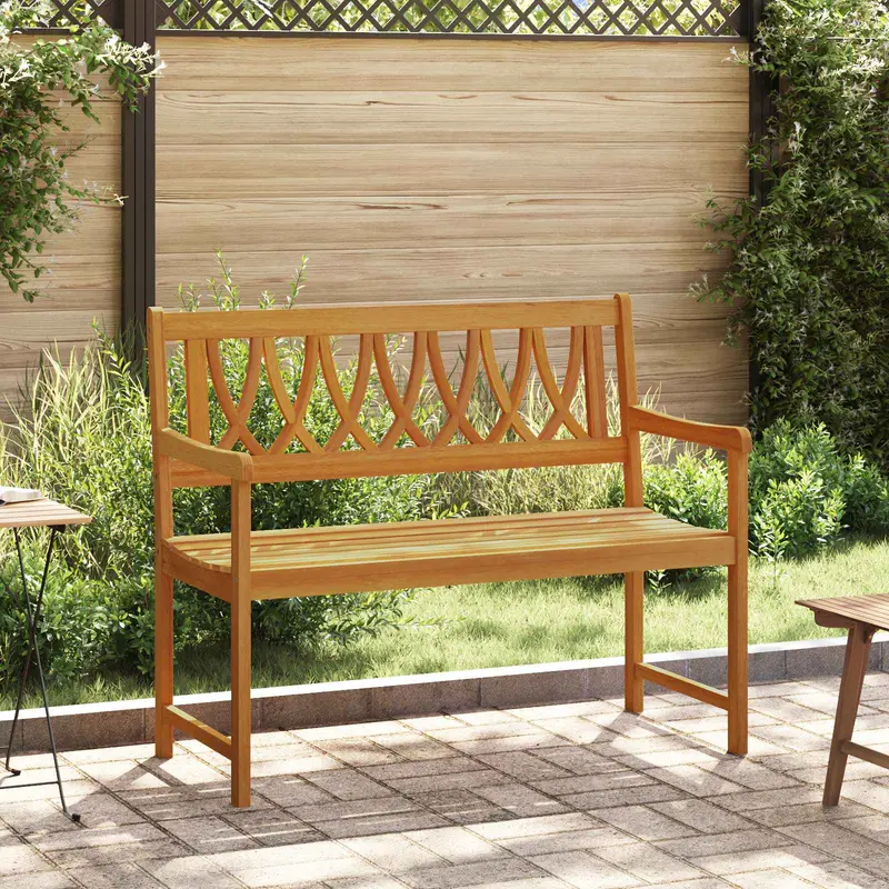 Banco de exterior Natural 110 x 55,5 x 90 cm
