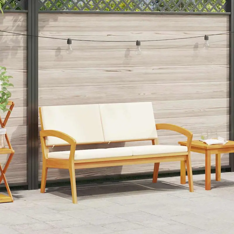Banco de jardín Aceite Natural Madera de Acacia Sólida
