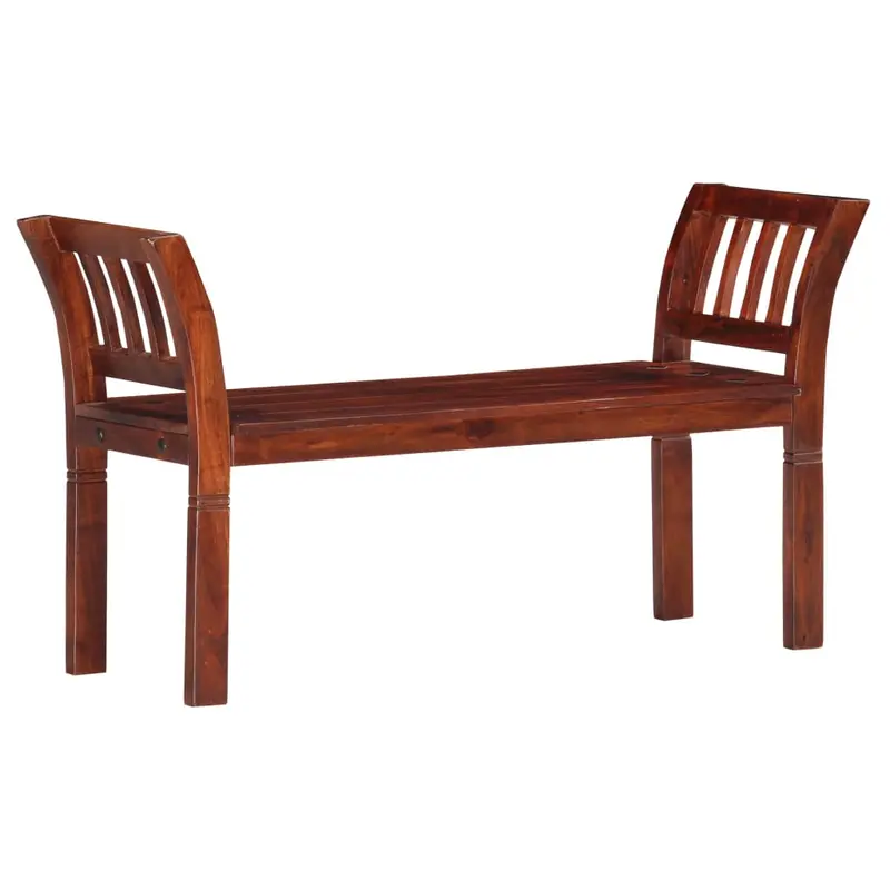 Banco de madera maciza de acacia 111 cm