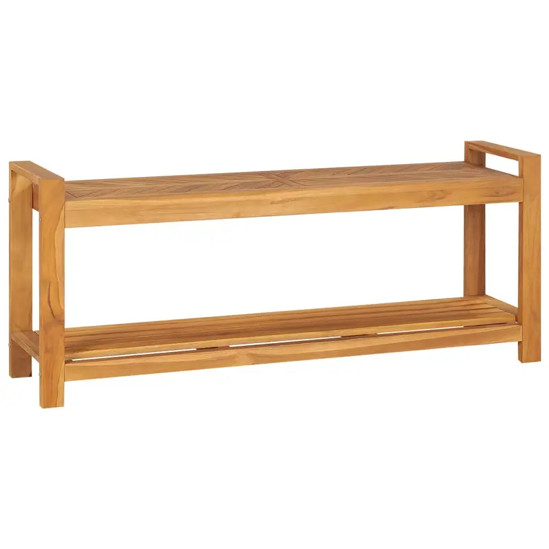 Banco de madera maciza de teca 120 cm