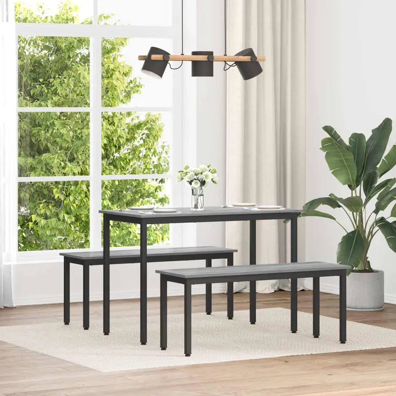 Banco Gris Sonoma 110 x 35 x 45 cm Madera de ingeniería