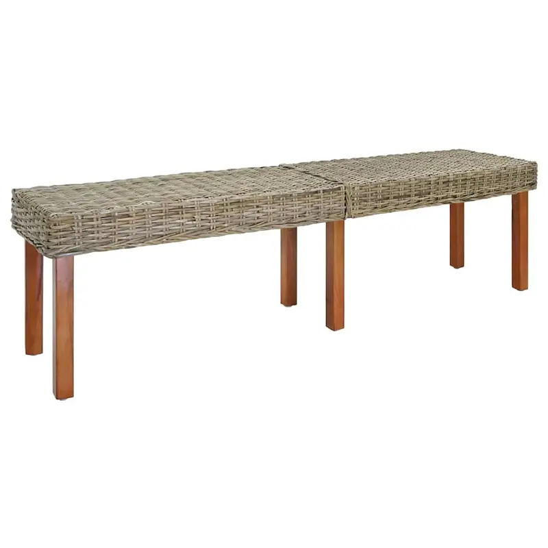 Banco Natural 160 x 35 x 45 cm Madera de mango maciza