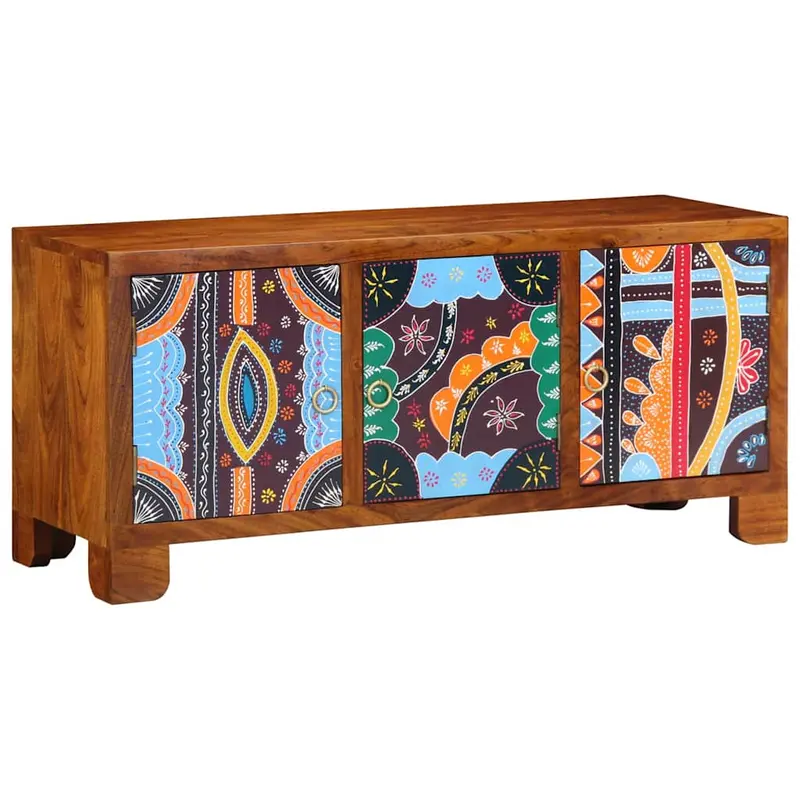 Banco para zapatos con puerta Marrón miel 100 x 35 x 45 cm