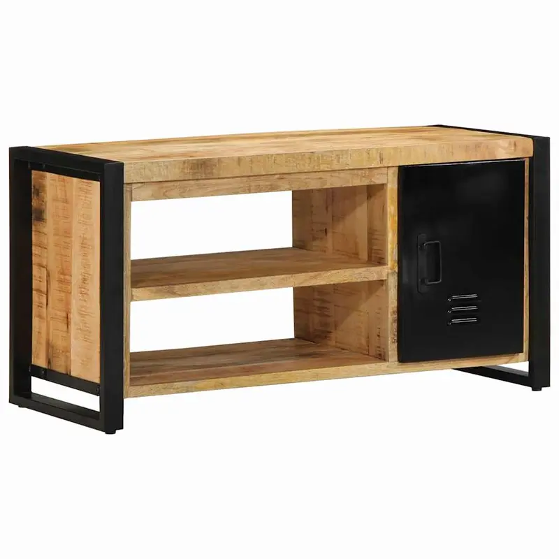 Banco para zapatos Marrón Madera maciza de Mango
