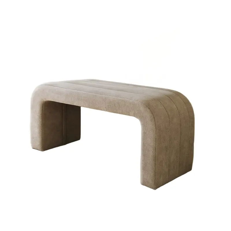BANCO TAPIZADO BEIGE