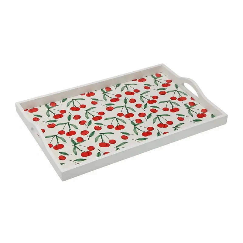 BANDEJA CHERRIES MADERA 45CM