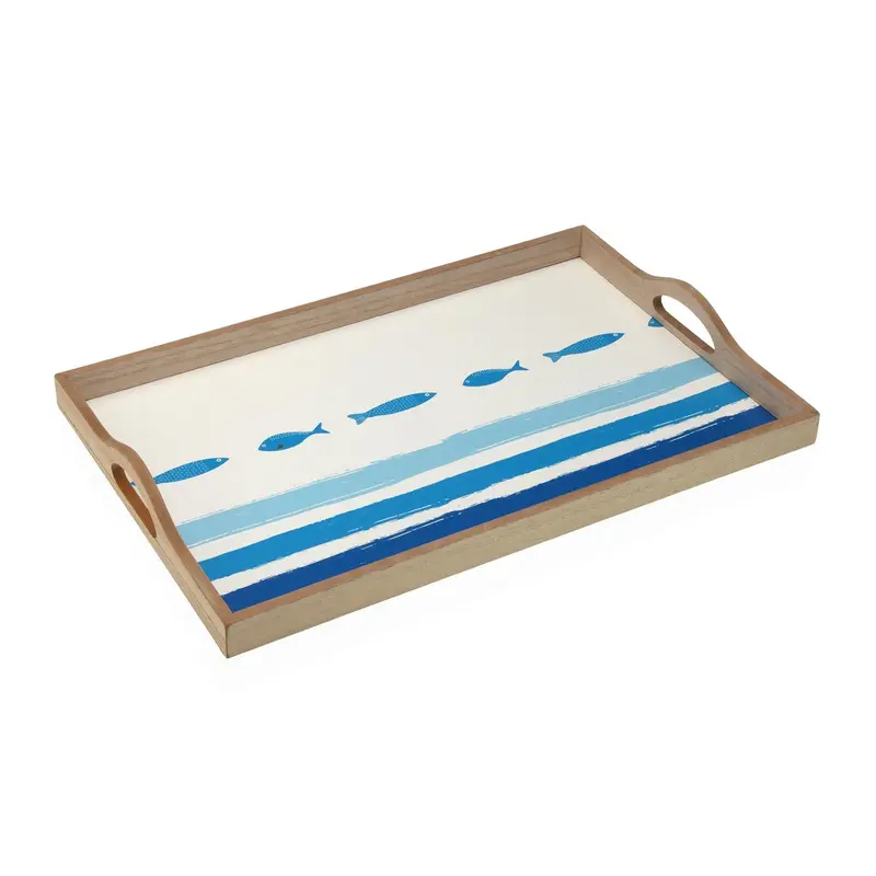 BANDEJA OCEANIC MADERA 45CM