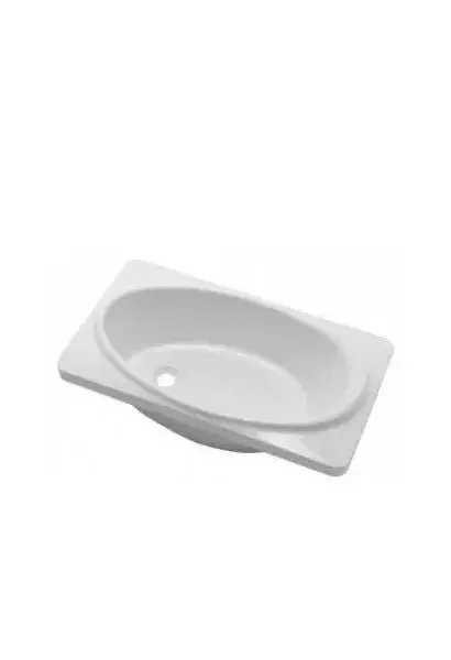 Bañera Encastrable de Acrílico 100x50 cm Blanca Unisan Babybath