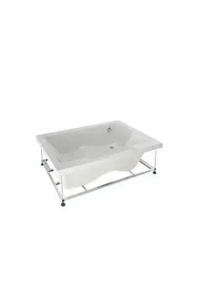 Bañera Rectangular TwoSpace Unisan 180 cm Acrílica Blanca