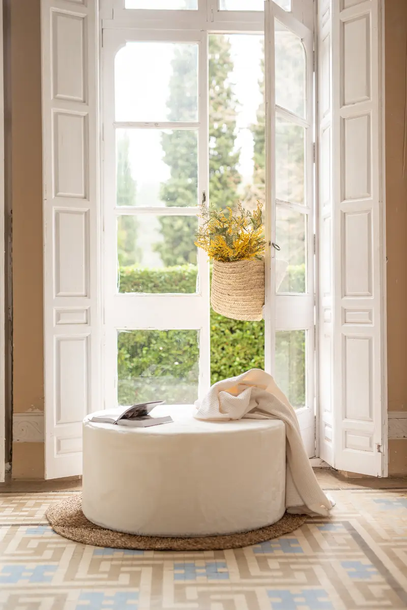 Banqueta Artesana  Nube blanca