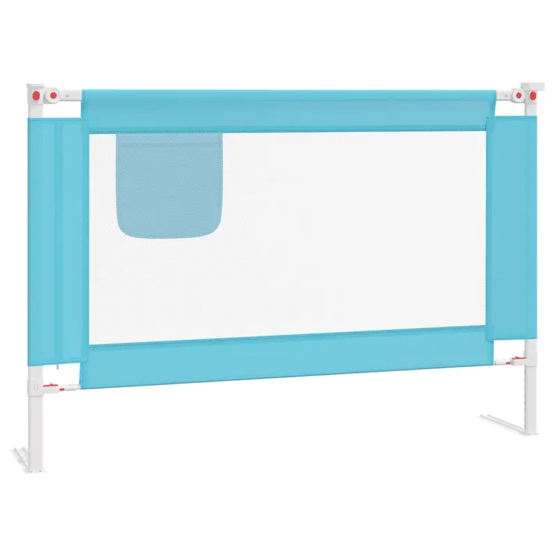 Barandilla de seguridad cama de niño azul tela 100x25 cm