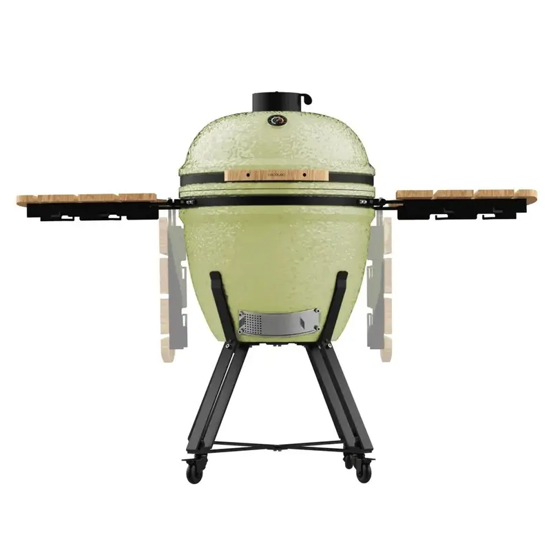Barbacoa Kamado cerámica 60 cm resistente hasta 1000o con soporte de hierro fundido DragonFire 6000 Cecotec