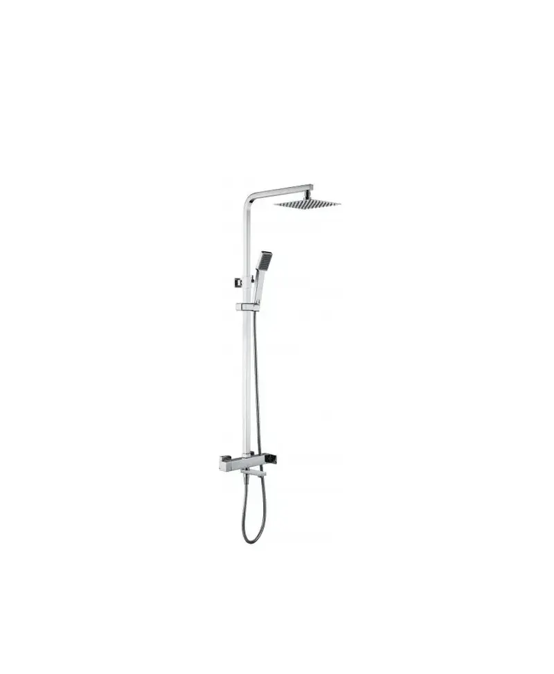 Barra de baño y ducha monomando extensible de latón con acabado cromado Fiyi de Imex