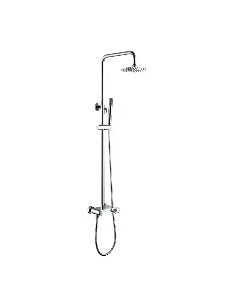 Barra de ducha monomando extensible acero inoxidable con acabado cromado Olimpo de Imex