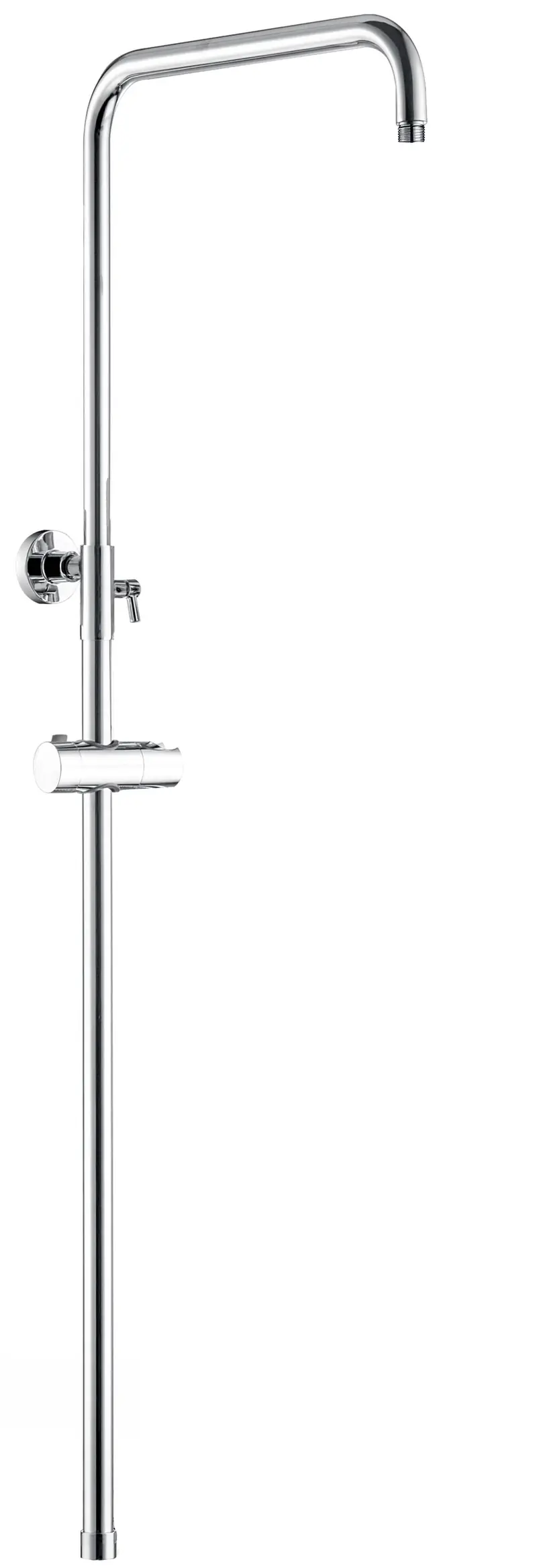 barra de ducha redonda ajustable de 80 a 120 cm cromada de Valaz