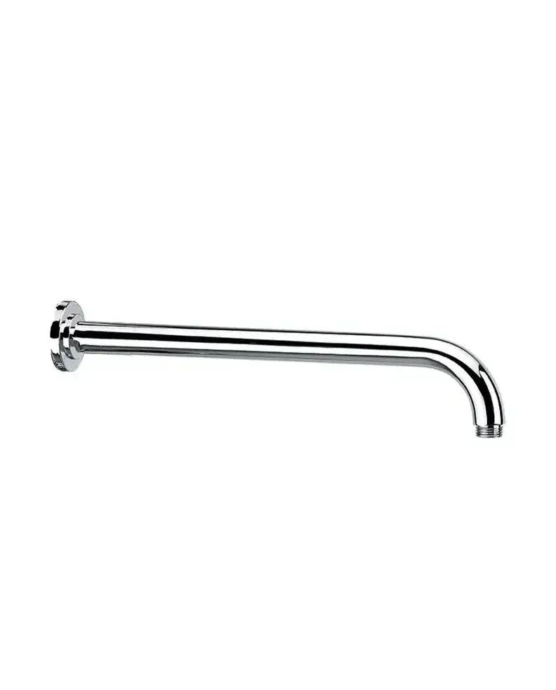 Barra de ducha redonda para pared con acabado cromado y longitud de 40 cm GME