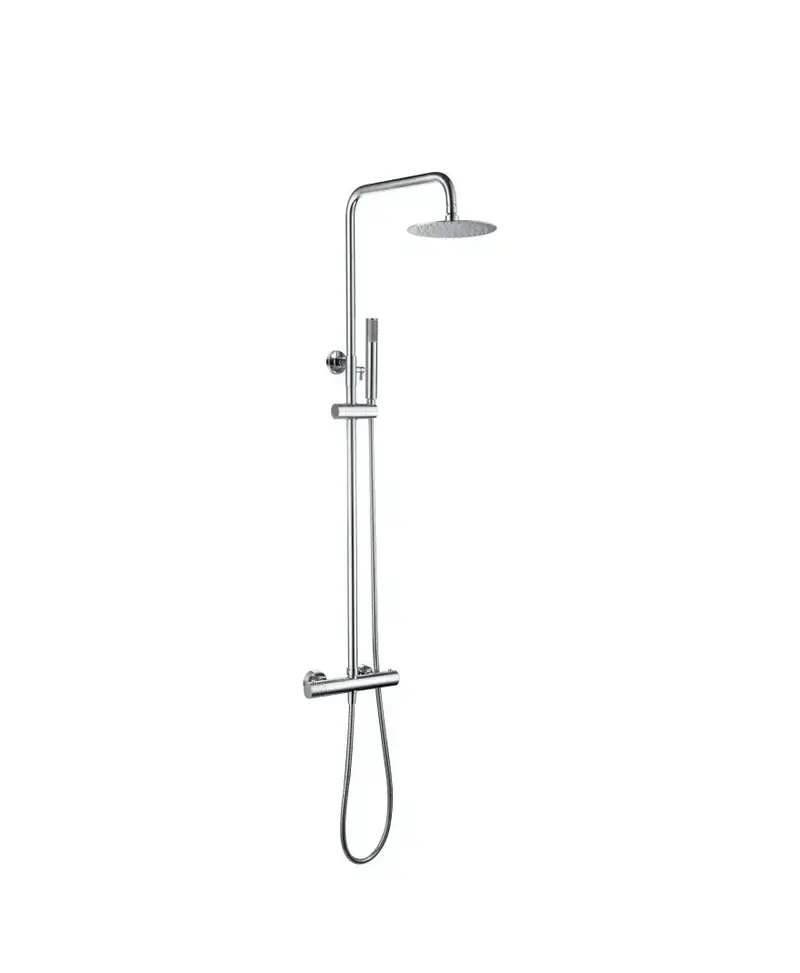 Barra de ducha termostática hecha de acero inoxidable con acabado cromado Genova de Imex