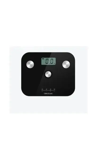 Báscula de baño color negro con pulsador Surface precisión EcoPower 10100 Full Healthy Cecotec