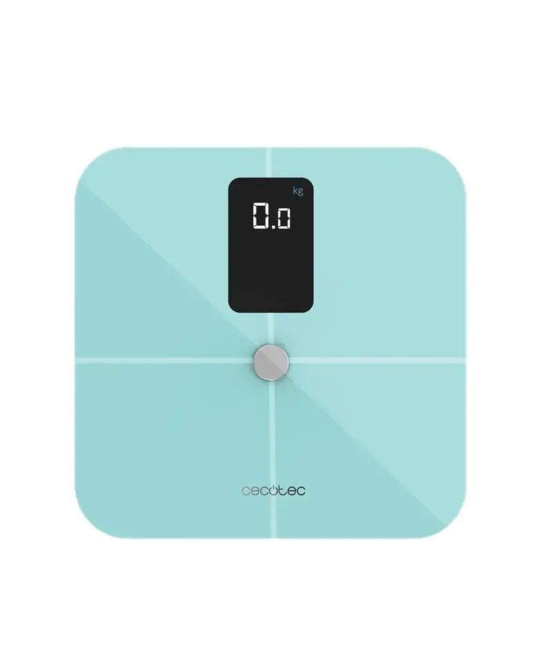 Báscula de baño Inteligente Surface precisión 10400 con Bioimpedancia y APP para medir 17 parámetros de salud Cecotec