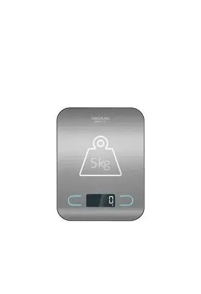 Báscula de cocina digital con pantalla lcd y capacidad de hasta 5 kg cookcontrol de Cecotec