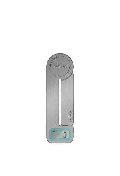 Báscula de cocina sin pilas plegable con pantalla lcd y capacidad de hasta 5 kg cook control 10100 de Cecotec