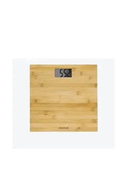 Báscula Digital con plataforma de bambú Eco friendly Surface precisión 9300 Healthy Cecotec