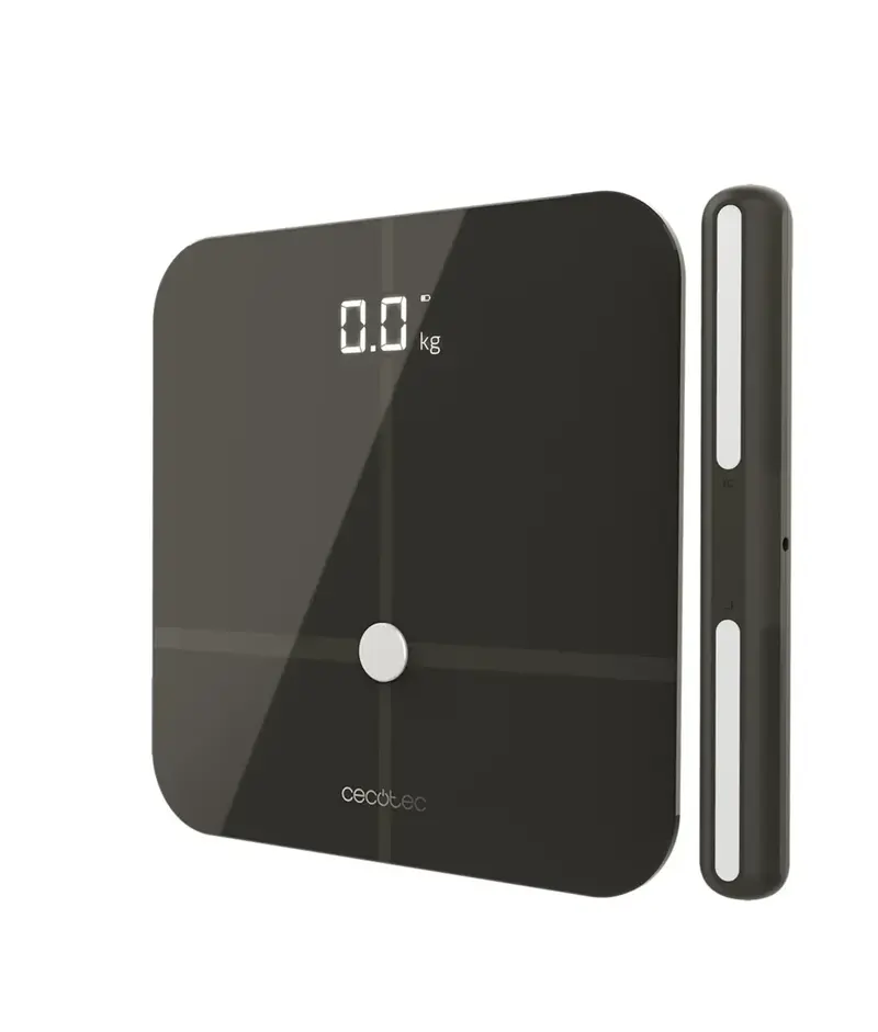 Báscula Inteligente extraplana con Bioimpedancia y Bluetooth en color Dark Grey Cecotec