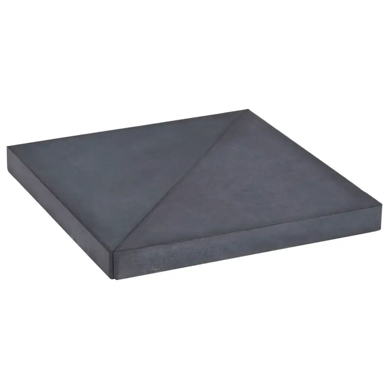 Base con peso para sombrilla de granito negro cuadrada 15 kg