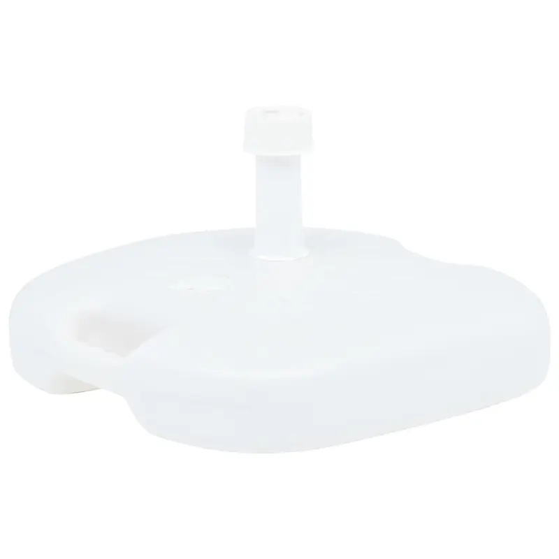 Base de sombrilla rellenable arena/agua plástico blanco 16 L